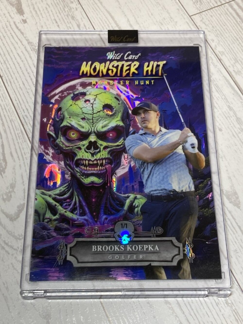 Brooks Koepka 2025 Wild Card Monster Hit Hunt #1/1 Jumbo Card PGA Golf